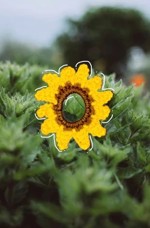 Sunflower Hair Tie