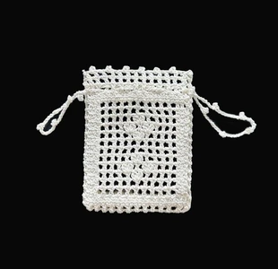 Filet crochet Floral Lace Pouch