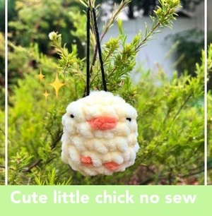 Cute little chick keychain no sew
