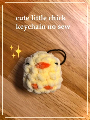 Cute little chick keychain no sew
