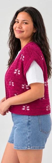 DRAGONFLY CROCHET WAISTCOAT