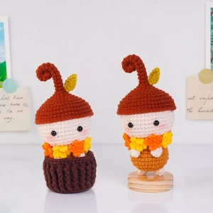 Baby Acorn Pot Crochet Pattern