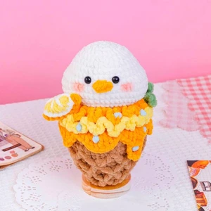 Duck Ice Cream Cone Crochet Pattern