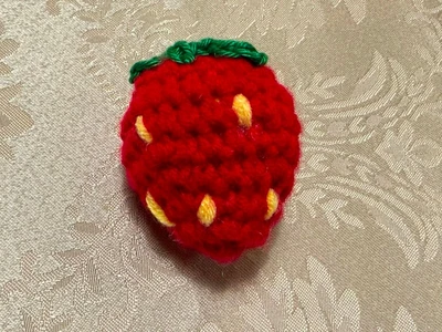 Crochet strawberry