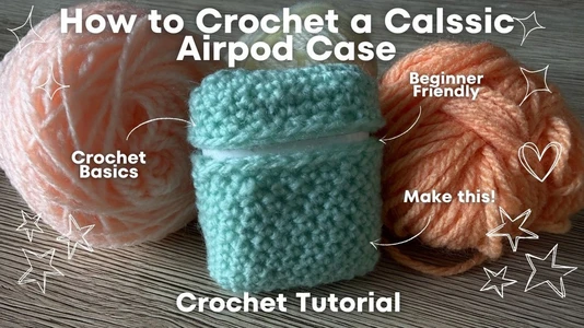 How to Crochet A Classic Airpod Case | Easy Crochet Tutorial | Beginner Friendly | TiahLillyCouture