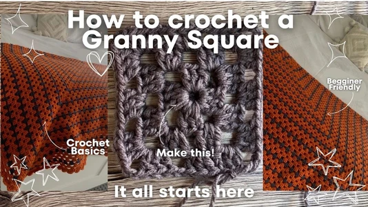 How to Crochet A Granny Square  | Crochet Basics | Beginner Friendly | TiahLillyCouture ✨