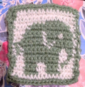 Elephant tapestry crochet pattern