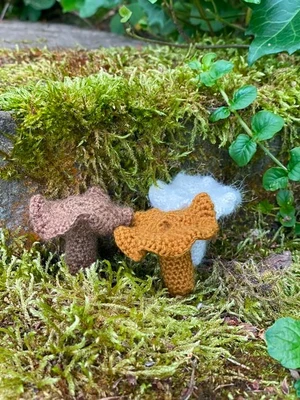 chanterelle crochet mushroom