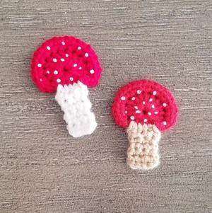 Mushroom Applique Crochet Pattern