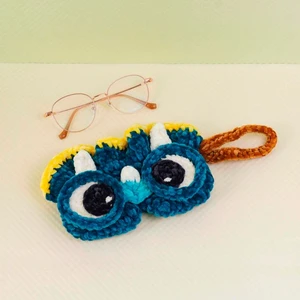Triceratops Glasses Case Crochet Pattern