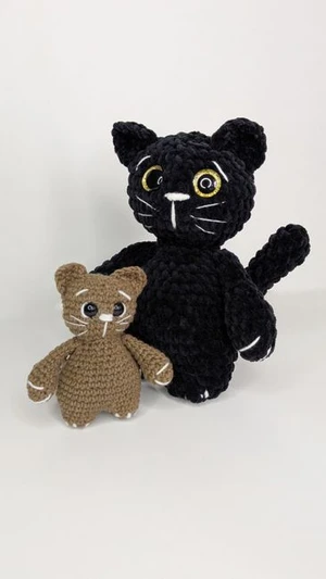 Easy Crochet Cat, Amigurumi Pattern Ziggy the Cat