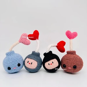 No Sew Love Bomb Crochet Pattern