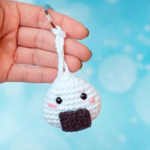 Onigiri Keychain crochet