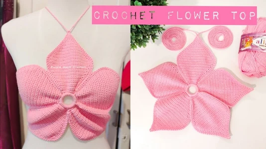 Crochet Flower Top | Beginner | XS-S