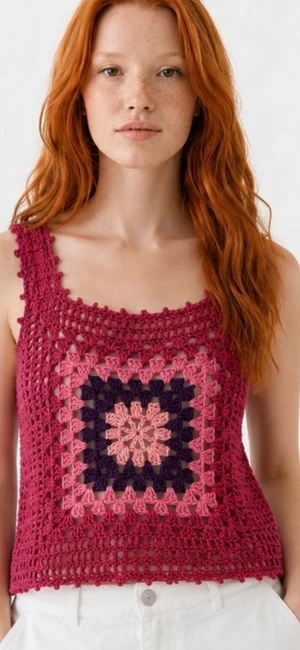 PICOT CROCHET VEST TOP