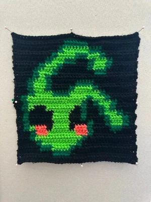 Mangolemmon alien pixel grid