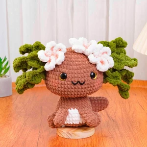 Tropical Flower Axolotl Crochet Pattern
