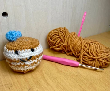 Easy pancakes stack beginner pattern amigurumi