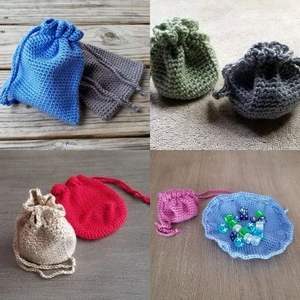 Drawstring Bag Crochet Pattern Bundle