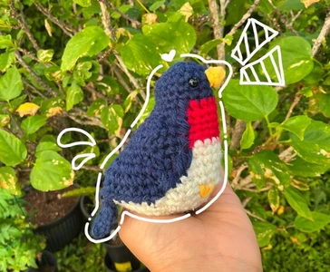 Cute Chubby Blue Bird