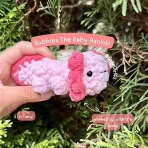 Bubbles the Baby Axolotl