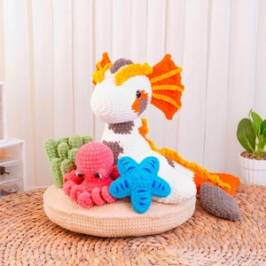 Ocean Koi Dragon Crochet Pattern