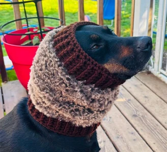 Furry Dog Snood Cowl