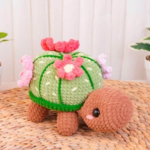 Barrel Cactus Turtle Crochet Pattern