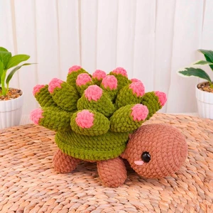 Succulent Turtle Crochet Pattern