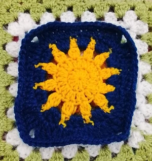 Sun granny square