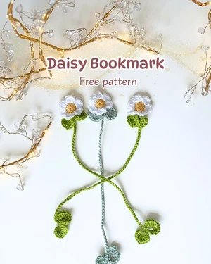 Daisy Bookmark - Free Crochet Pattern