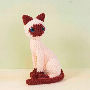 Sitting Siamese Cat Crochet Pattern