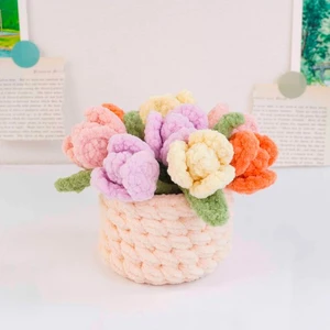 Tulip Basket Crochet Pattern