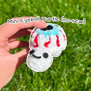 Mini eyeball turtle (no-sew)