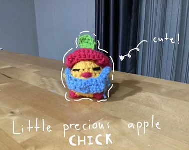 Precious apple chick