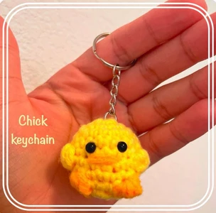 Chick keychain