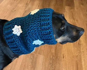 Snowflake Dog Snood Cowl