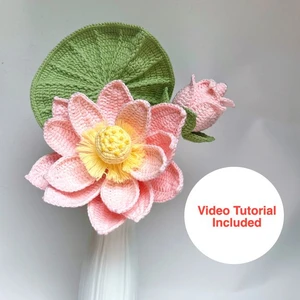 Lotus, buds and Leaf pattern
