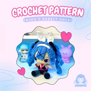 Miku x Rabbir hole inspired crochet pattern