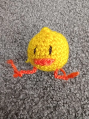 A small yellow duck