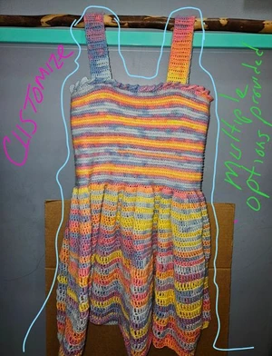 Ribbed top dress (NO SEW except for optional buttons)