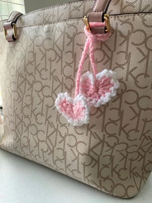 heart bag charm