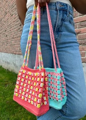 On the go bucket bag