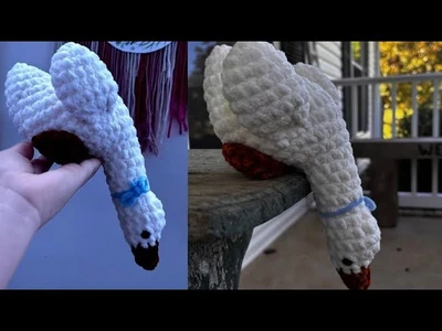 Cute crochet sitting goose tutorial! :::Advanced::: Pattern by Me! ❤️