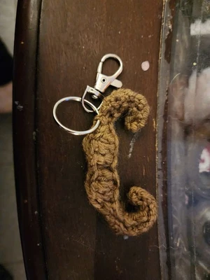 Mr. Mustachio keychain/ multipurpose clip crochet pattern