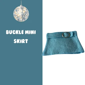 Buckle Mini Crochet Skirt