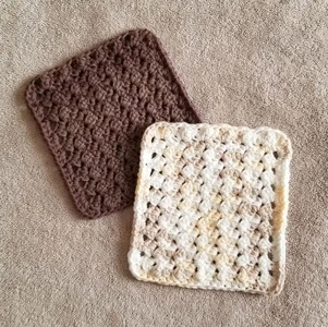Sprig Dishcloth Crochet Pattern