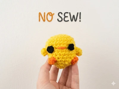 Mini no sew duck crochet