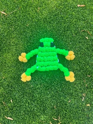 Fred the Beaded Kandi Frog