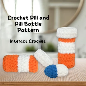 Crochet Pill and Pill Bottle Pattern